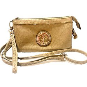 Luxuriously Soft Faux Leather Crossbody Purse Wristlet Detatchable Straps